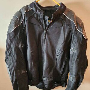 EUC Men’s Black Cortech GX Air Series 2 Biker Motorcycle Jacket Size Medium 42